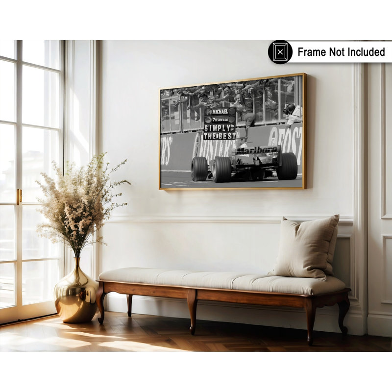 Car Racing sur circuit, Unframed, Poster, 18"H x 24"W