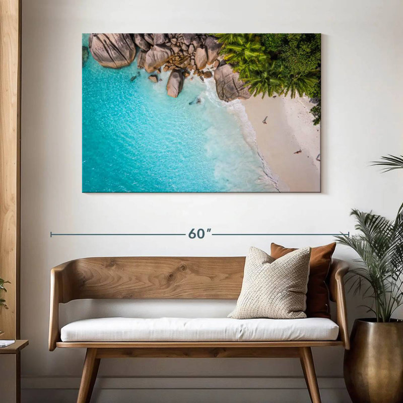 Gillard Shark Beach Seychelles, 32" H x 48" W