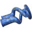 Handcrafted Blue West-African Soapstone Candleholders