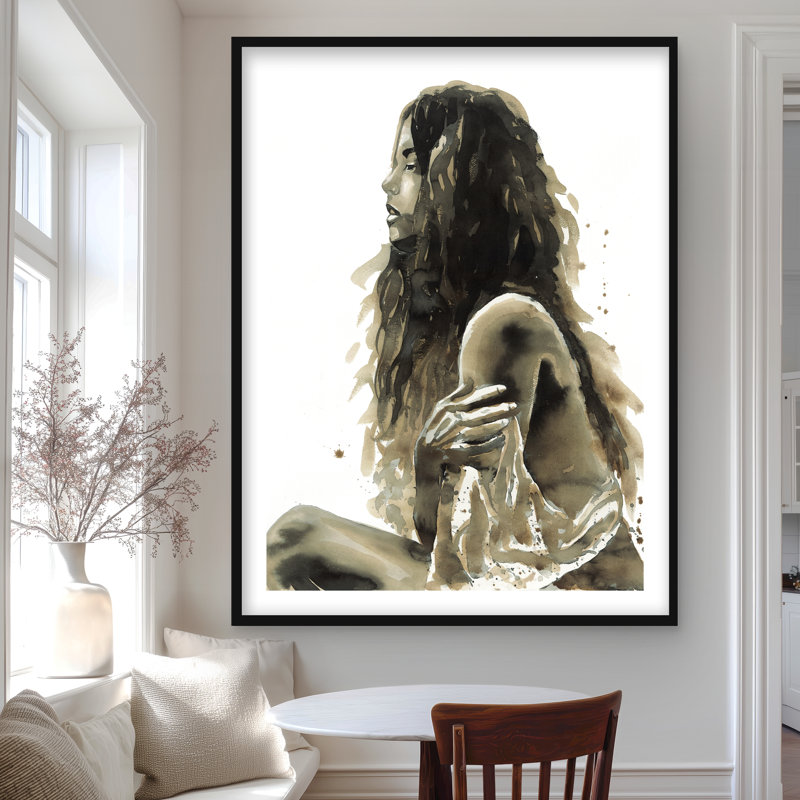 «Woman in sépia» - Figurative Brown