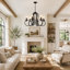 Lustre 6 lumières façon bougie Kulpsville-1639223810