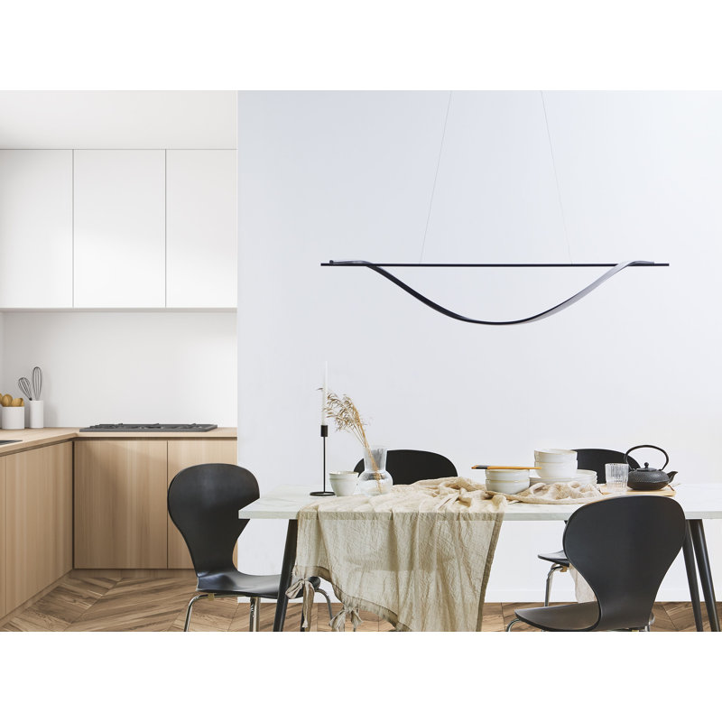 Alcock 1 - Light Matt Black LED Pendant