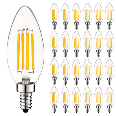 5 W (équivalent à 40 W), DEL B11, ampoule à intensité variable, culot E12 / candélabre