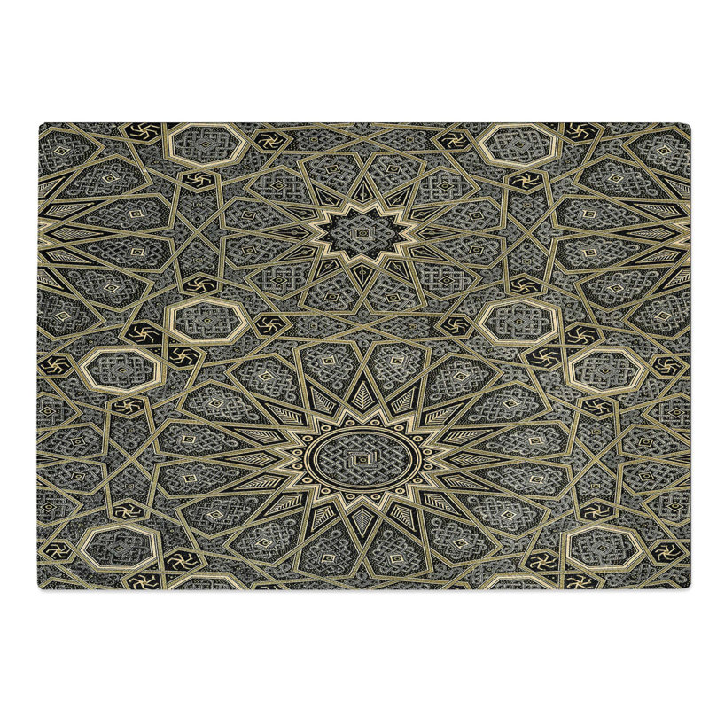 Tempered Glass an Arabian Chopping Board, 39 cm W x 28.5 cm L