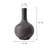 Earthy Gray Globular Pottery Vase, 16.5 Inch Tall