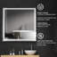 Miroir de salle de bain mural Chanett-436417450