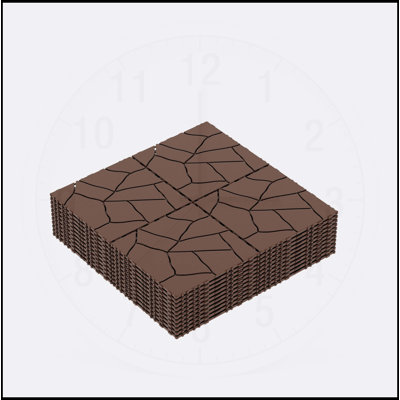 Interlocking Patio Deck Tiles for Outdoor and Indoor Use, Quick and Easy Installation