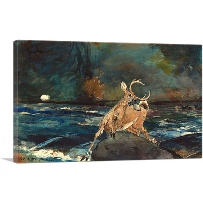 A Good Shot 1892 by Winslow Homer - Wrapped Canvas Painting