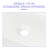 19"X15" White Ceramic Rectangular Vessel Bathroom Sink