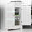 Tall Bathroom Storage Cabinet with Louvred Doors, Adjustable Shelf