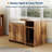 Cat Litter Box Enclosure with Barn Door & Storage Shelf, End Table Style Hidden Litter Cabinet, Retro-552376342