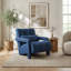 Élégante chaise d'appoint rembourrée avec coussin amovible