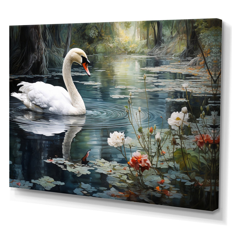 Mariselda Forest Sawns In Shadows I - Art mural forêt, Toile tendue, H 30 po x l 40 po x P 1,5 po