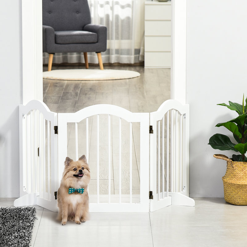 Berty Free Standing Pet Gate, White