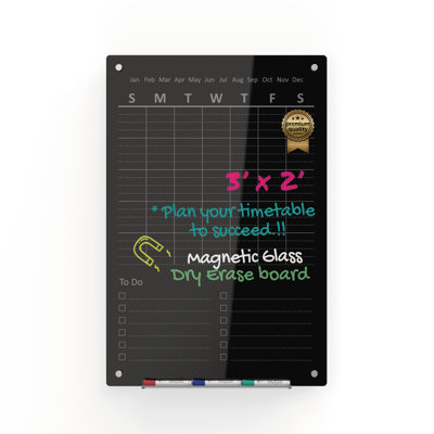 Wall Glass Magnetic Small - 2' - 4' Glass Board