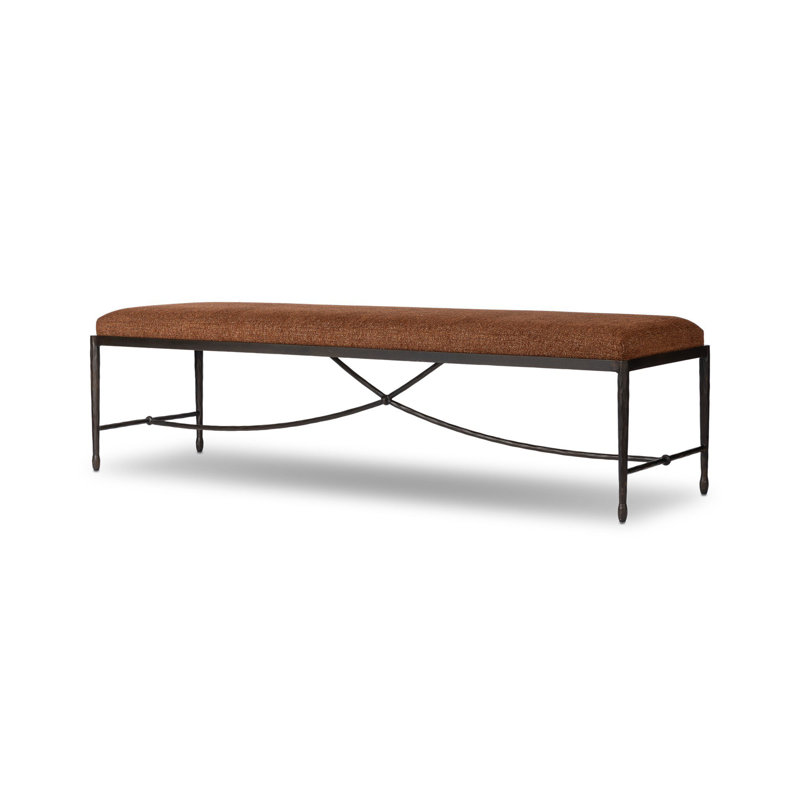 JADE Upholstered Bench, Crypton Wayfarer Sienna