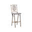 Bormio Lark Manor Bar Set with Iron Frame and Metal Outer Material