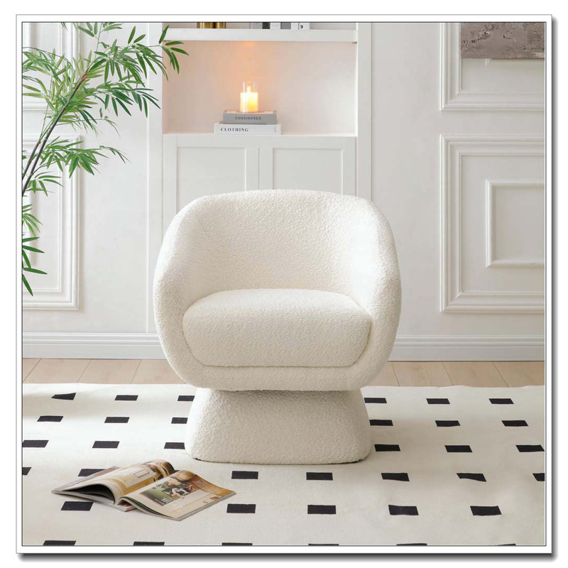 Chaise pivotante Boucle, structure en bois massif