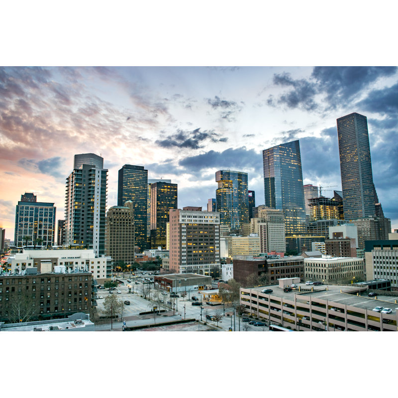 Ernbiorn Houston At Dusk by Nate Hovee - Wrapped Canvas Print, 30cm H x 46cm W x 3.8cm D