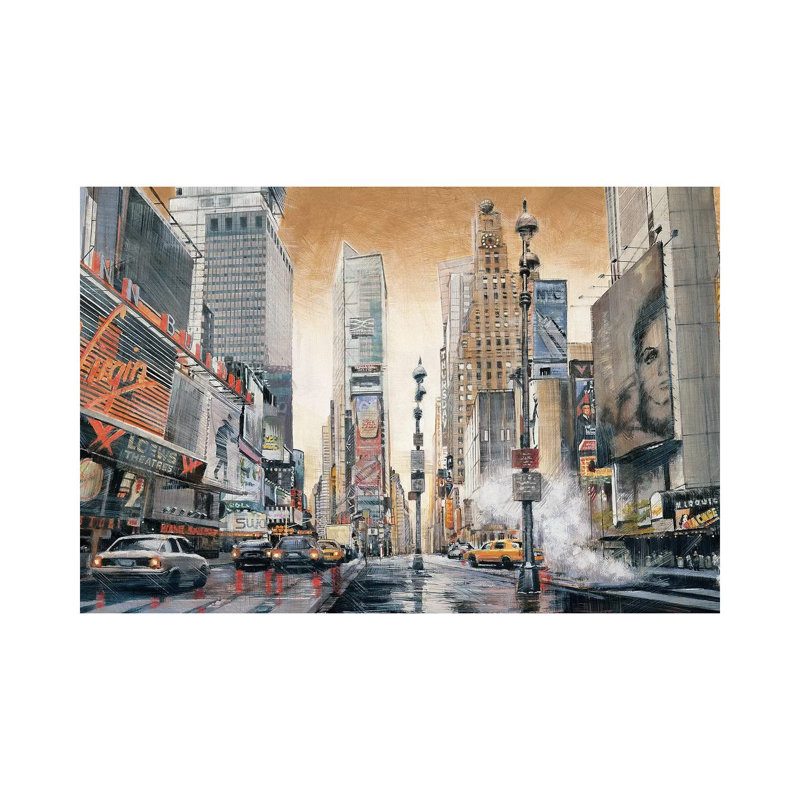 Crossroads (Times Square) by Matthew Daniels - Wrapped Canvas Print, 20.32 cm H x 30.48 cm W