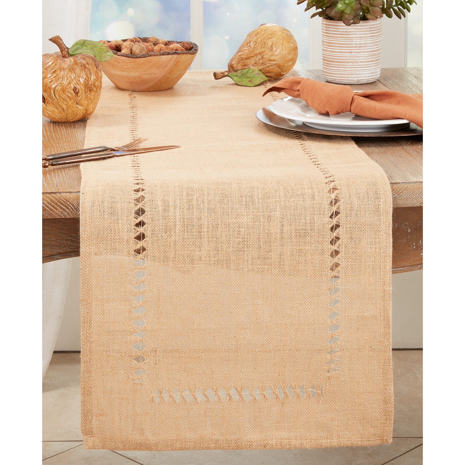 Marianna Collection Table Runnner, Natural