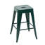 24 tabourets de bar sans dossier en métal de 24 po, 4, amovibles, assemblage pour bar, cuisine, salle à manger et structure stable, espace imperméable