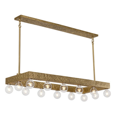 Lustre linéaire 14 lumières Etereo Spumante par Breegan Jane