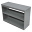 Lit mezzanine simple à profil bas avec armoire, bureau roulant, 3 tiroirs