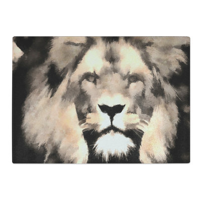 Tempered Glass Lion Chopping Board