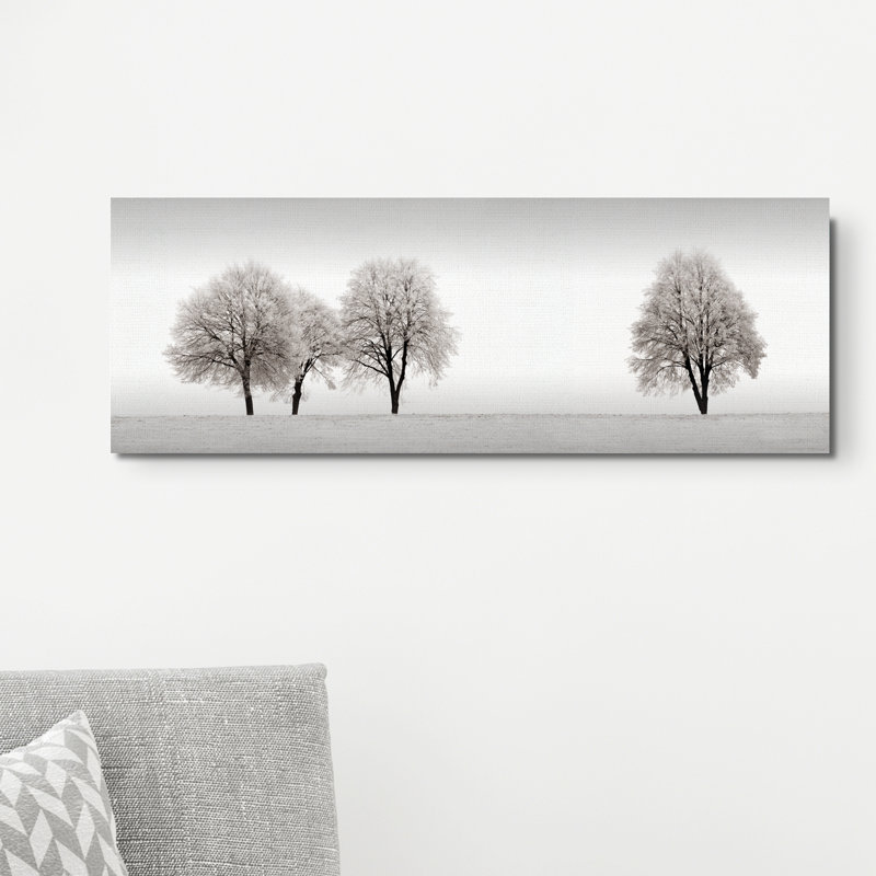 « tree line », reproduction d’impression sur toile tendue, H 12 po x l 36 po x P 1,5 po