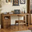 Light-walnut Rectangular Solid Wood desks-107519280