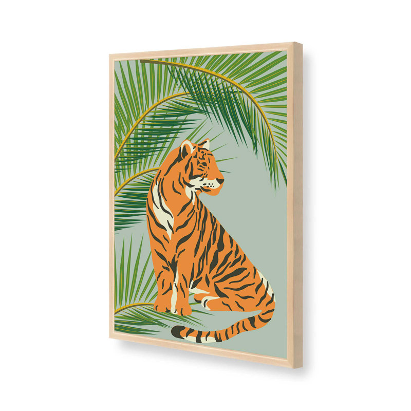 Imprimé tigre, H 17 po x l 13 po, Érable brut