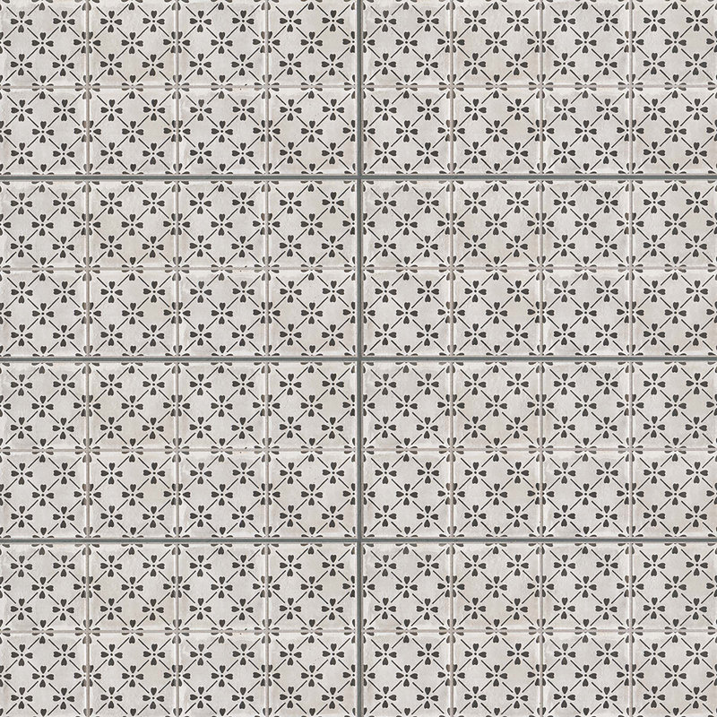 Palazzo Bloom 12" x 24" Porcelain Wall & Floor Tile, Castle Graphite Bloom