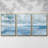 Calm Seascape I - Multi Piece Framed Canvas-1218869694-1218869667