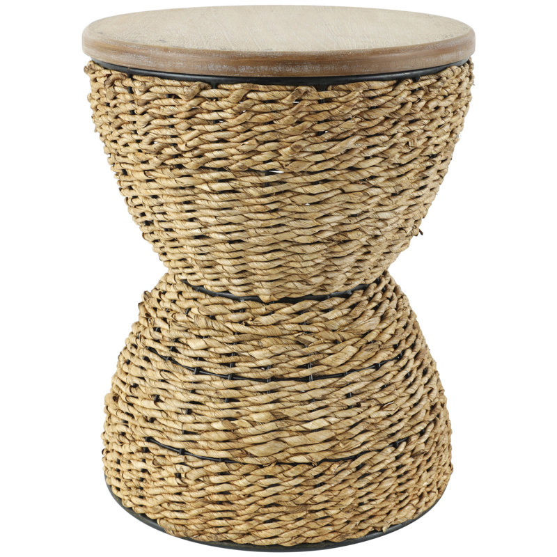 Tabouret d'appoint en bois manufacturé, Brun
