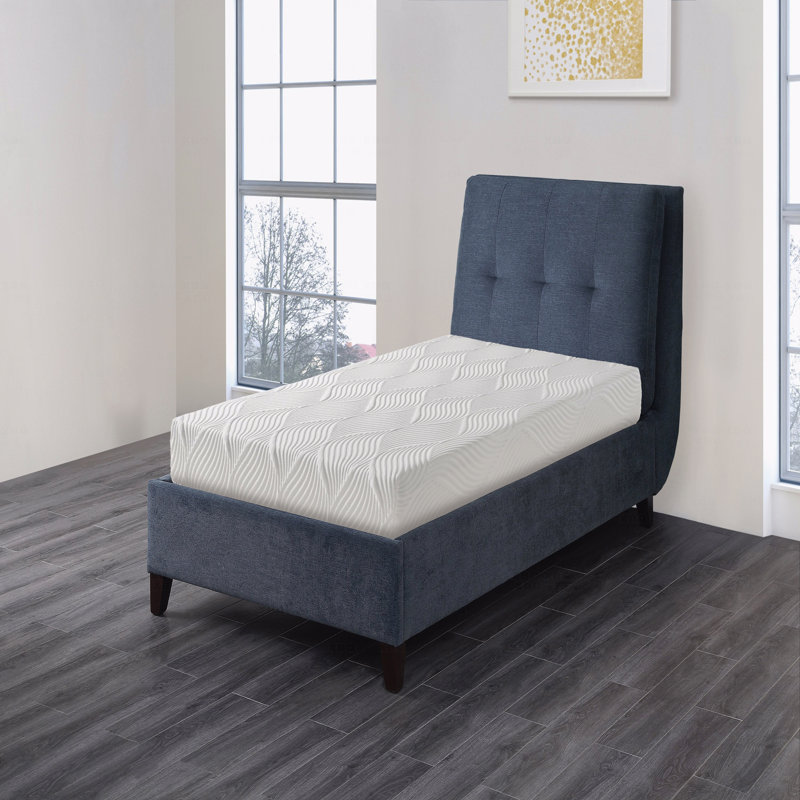 Matelas en mousse viscoélastique gélifiée, ferme, matelas dans une boîte, 10", Lit simple