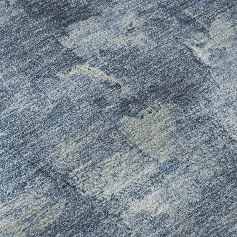 Premium Machine Washable Mayfield Abstract Rug, Navy, 10' x 14'