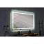 Miroir mural 84 po x 48 po avec éclairage à DEL haute luminosité et anti-buée
