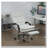 Vinsetto Microfibre Executive Massage Office Chair, Computer Desk Chair,Heated Reclining Chair With Footrest,Double-Tier Padding,Swivel Wheels,Cream White