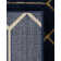 Tapis bleu marine et doré Glam