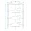 McHenry 41cm W Stainless Steel Shelving Unit