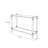 Simple acrylic transparent glass console table-1845761240-1845761235