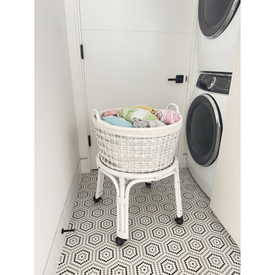 Panier à linge Rolling Wicker