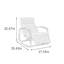 Chaise berçante ajustable en métal Living Room