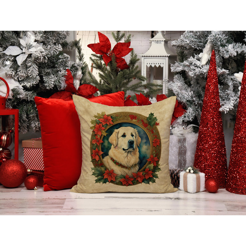 Coussin Christmas, 14 po x 14 po, Carré