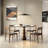 Retro simple sintered stone dinning table