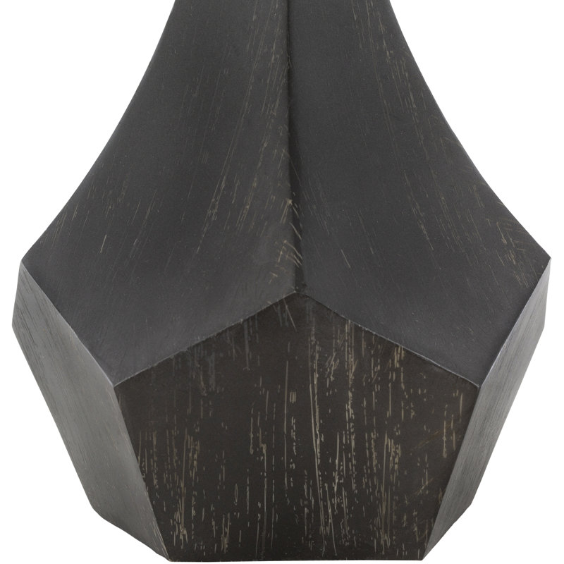 Skeffingt Resin Table Lamp, Charcoal/White