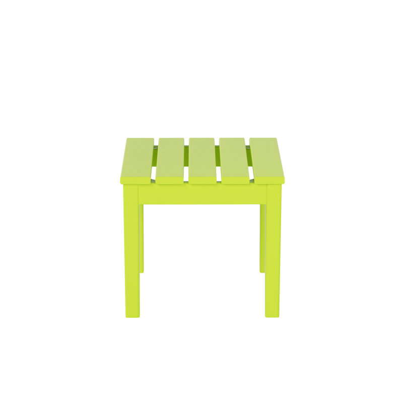 Joubert Square Outdoor Side Table , 17.7'' in. W 17.7'' in. D, Lime