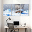 Nautique, bateau, Iceberg, paysage, scène d'hiver, ensemble de 3 impressions sur toile