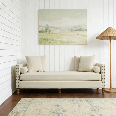 Banc de bout de chaise longue de 75,2 po de largeur